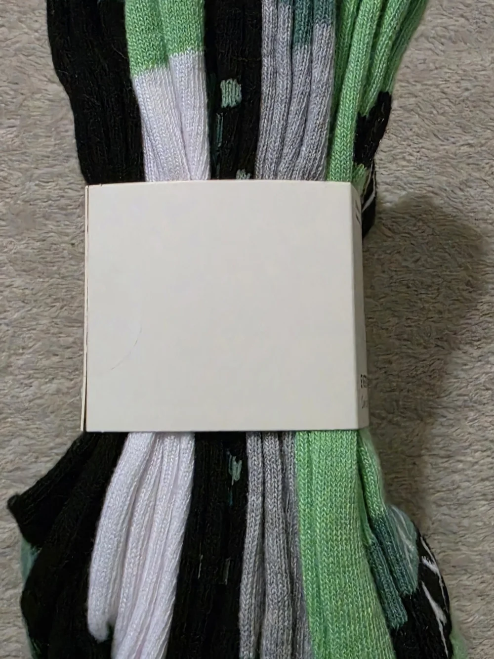 Lucky Brand Everyday Comfort Green Crew Socks - 5 Pack Women Size:4-11